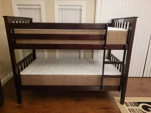 TWIN BUNK BED WITH MATTRESS LIKE NEW CONDITION
