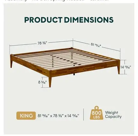 Like New King Size Bed Frame