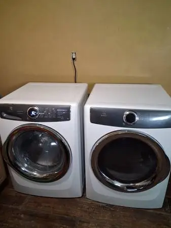 Electroloux front load washer and dryer set