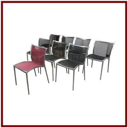 Roberto Barbieri For Zanotta Zilli Stacking Chairs, Set Of Eight
