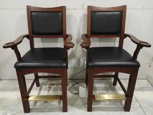 2 Pool Table / Billiards Spectator Chairs