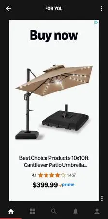 Outdoor Umbrella with weighted base