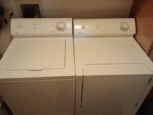 Electric Maytag washer and dryer