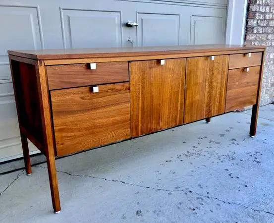 LARGE solid wood Mid century sideboard/credenza