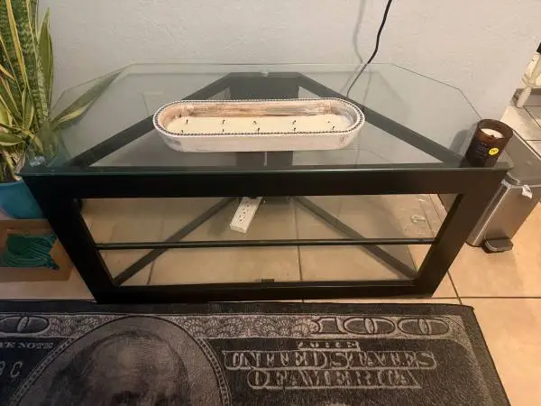 Desk, coffee tables, and nightstands