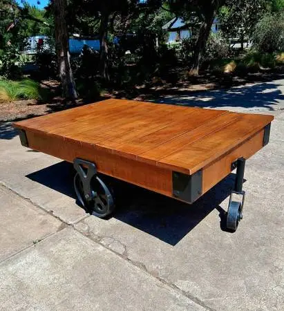 Rustic Williston Forge Industrial Coffee Table