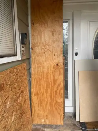 Free Random Plywood Pieces and Vintage Ceiling Heater Panel