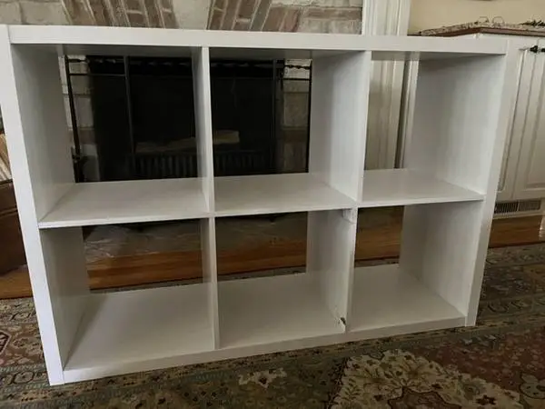 White Cubed Storage Unit - 44 x 30 x 14.5 D