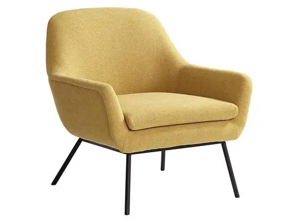 TALIA Yellow Accent Chair