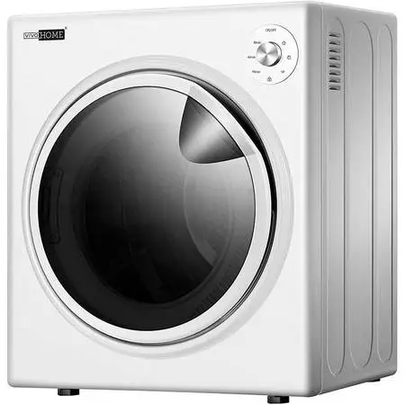 3.5 cu.ft 110V 1500W White Electric Compact Portable Laundry Dryer