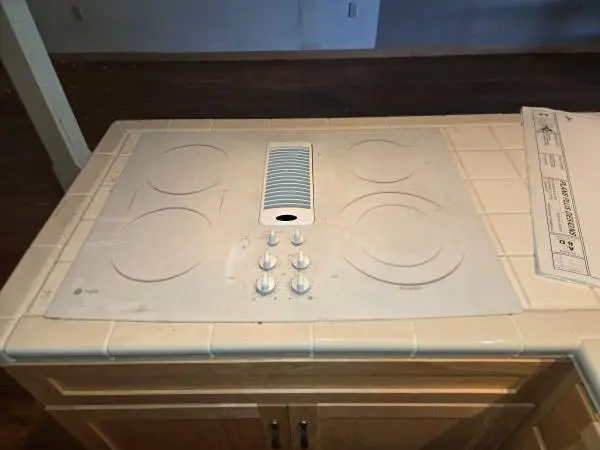 GE Profile downdraft glass top stove 2022