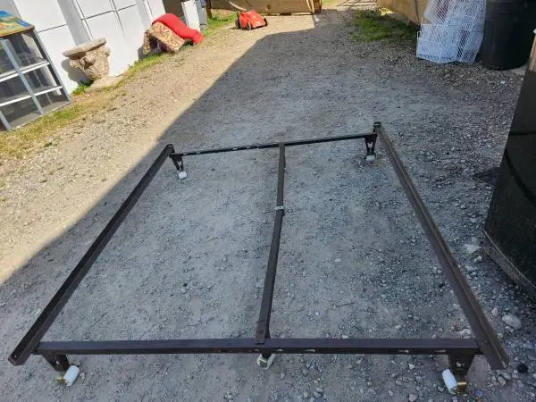 Metal Bedframe on Casters