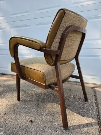 Mid Century Modern Industrial Armchairs