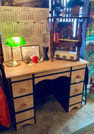 Beautiful Vintage Solid Wood Desk