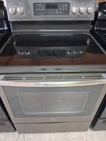 GE Stainless Glass Top Stove