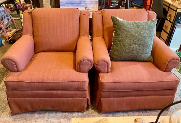 Cozy Cinnamon Color Arm Chair (Two Available)