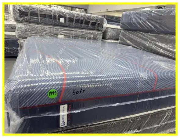 King Size Sealy Posturepedic Elite Hybrid Mattress & Boxes Bed