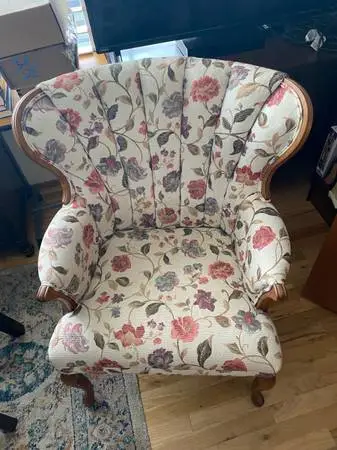 1920s claw foot chair Refurbished