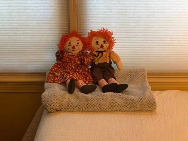 Handmade Raggedy Ann and Andy dolls set
