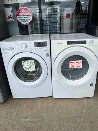Washer Dryer, front load, excellent Warranty delivery call/text