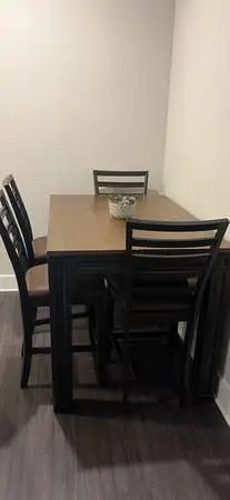 Dining table with four chairs can deliver brand new
