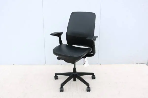 Steelcase New Amia Executive Ergonomic Office Chair Black Vinyl