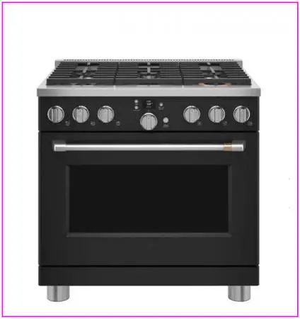 Café 36 Freestanding Dual Fuel True Convection Range Matte Black
