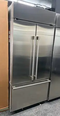 Stainless Steel 3 Door Refrigerator Built-In