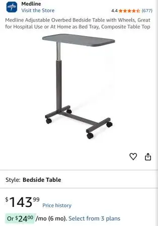 Overbed Table **Midline**