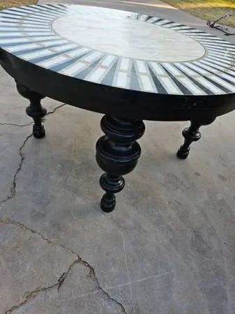Dining table mosaic stone
