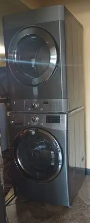 Practically New Kenmore Stackable front load washer-electric dryer