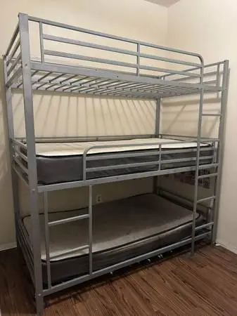 Metal Triple Bunk Bed