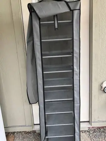 enclosed shoe rack or shelving