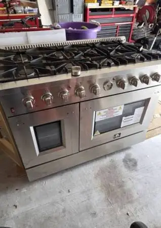 FORNO Galiano 48 all-gas range in stainless steel