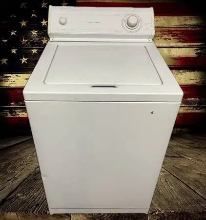 Whirlpool Compact 24 inch washer. Works good. Free delivery