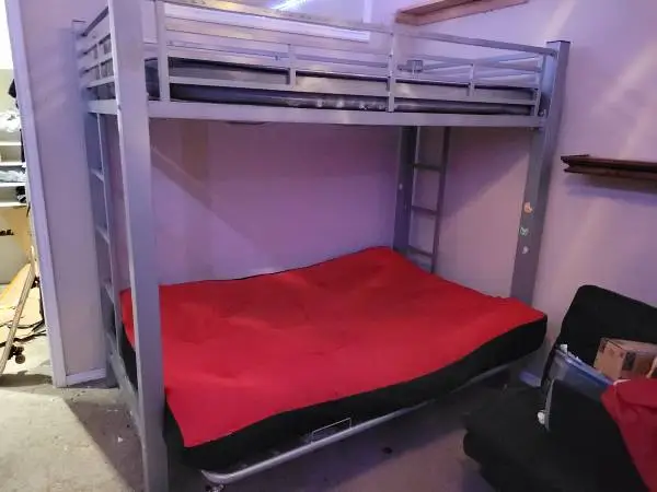 Twin Over Full Bunk Bed With Mattresses