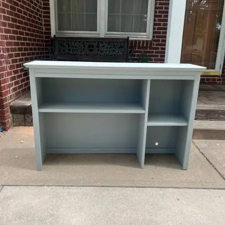 Beautiful soild wood desk with cubbys