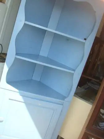 painted corner cabinet