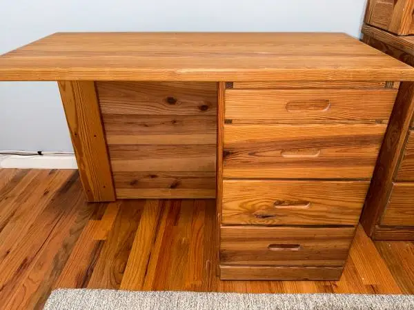Solid Wood Desk w/ Chair
