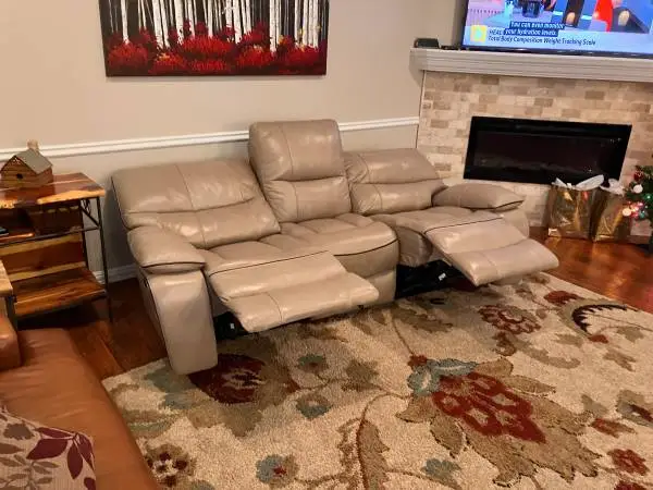 Leather Power Reclining Sofas x 2 from Cindy Crawford HOME