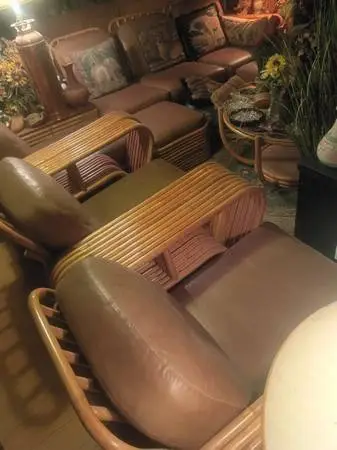 Paul Frankl original 9 Piece Rattan Couch