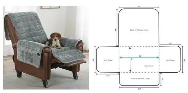 BRAND NEW Hammacher Schlemmer Pet Protecting Recliner Cover