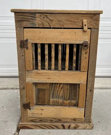 Rustic wood cabinet