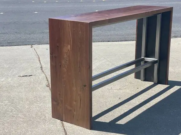 Walnut bar table