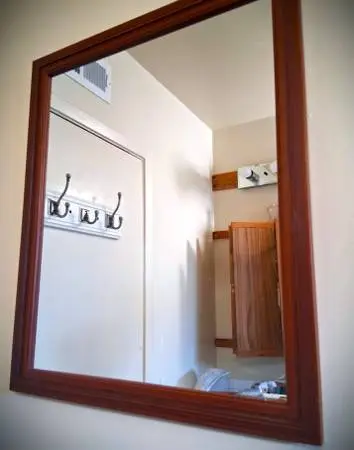 Square Wood Mirror