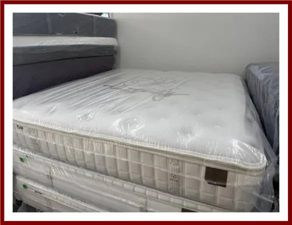California King Koil Natural Collection Eurotop Mattress & Boxes Bed