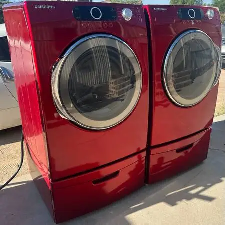 Front Load Smart Samsung Washer and Electric Dryer Set