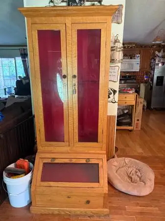 Oak cabinet