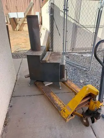 Wood Stove with glass front