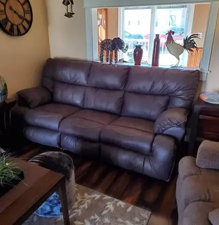 Double recliner couch